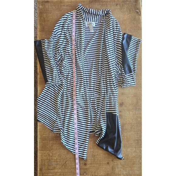 Joseph Ribkoff black and white lightweight cardigan women's size 16 - Picture 5 of 7